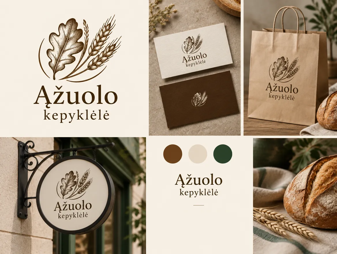 Ąžuolo kepyklėlė – logotipas