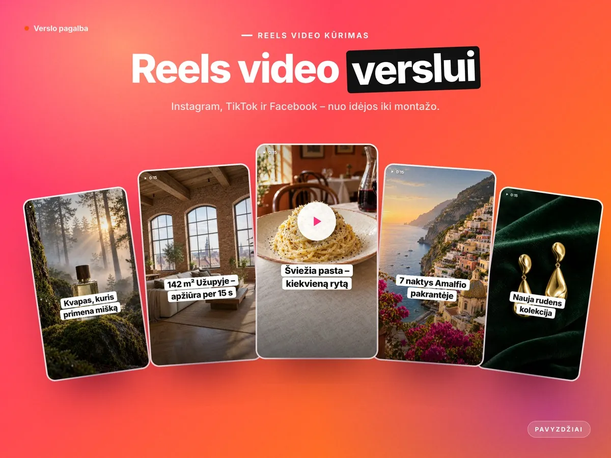 Reels video verslui